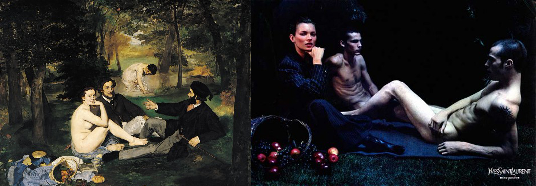Die Liaison von Kunst und Werbung Manet und YSL Yves Saint Laurent