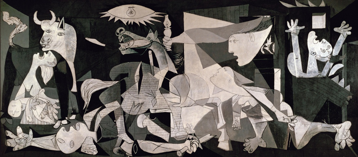 Rockefellers Wandteppich wieder in der UNO
Guernica by Pablo Picasso 1937 
Guernica – Picassos Antikriegsbild aus der UNO entfernt