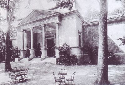 Der Bayerische Pavillon, Vorgänger zum Deutschen Pavillon in Venedig mit Tempelfront
