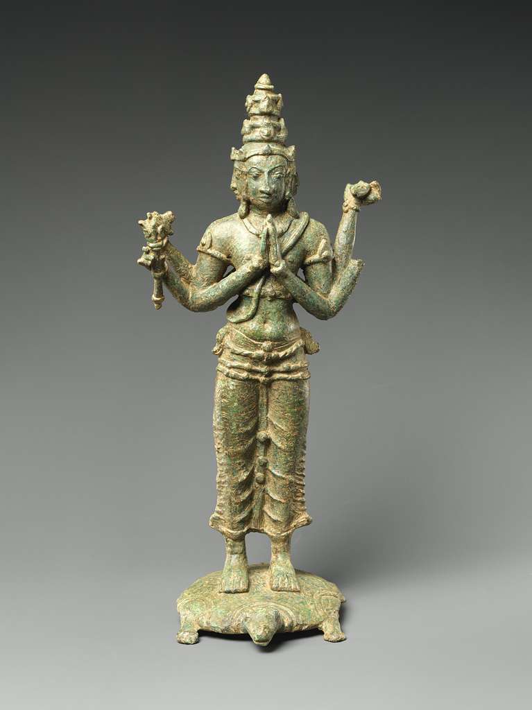 asiatische Skulptur, Gottheit, Bronze