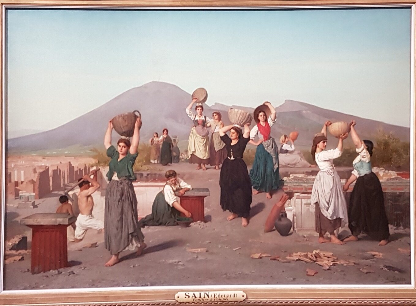 Edouard Sain, 1865, Fouilles à Pompei, Musée d'Orsay Paris, malerei, Genremalerei, Pompei
