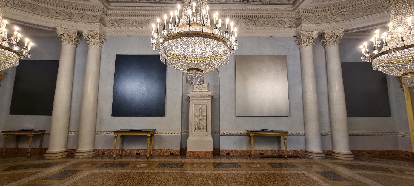 Licht, Farbe und Arte Povera: Die Sammlung Panza di Biumo in Varese, monochrome Malerei David Simpson