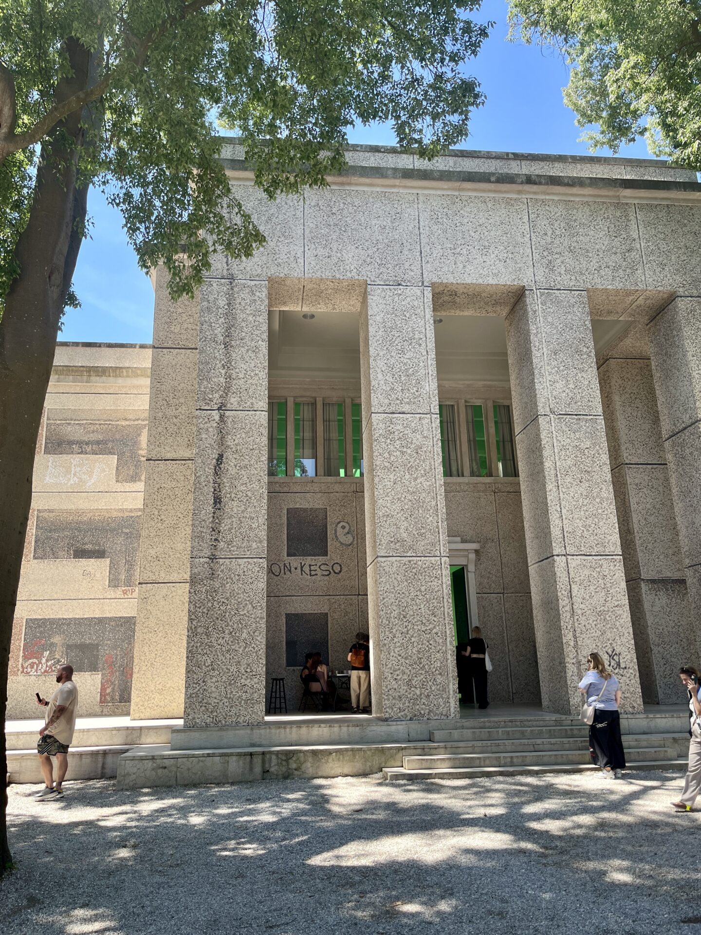 Fassade des Deutschen Pavillons in den Giardini in Venedig, 2026, Biennale Venedig 61.