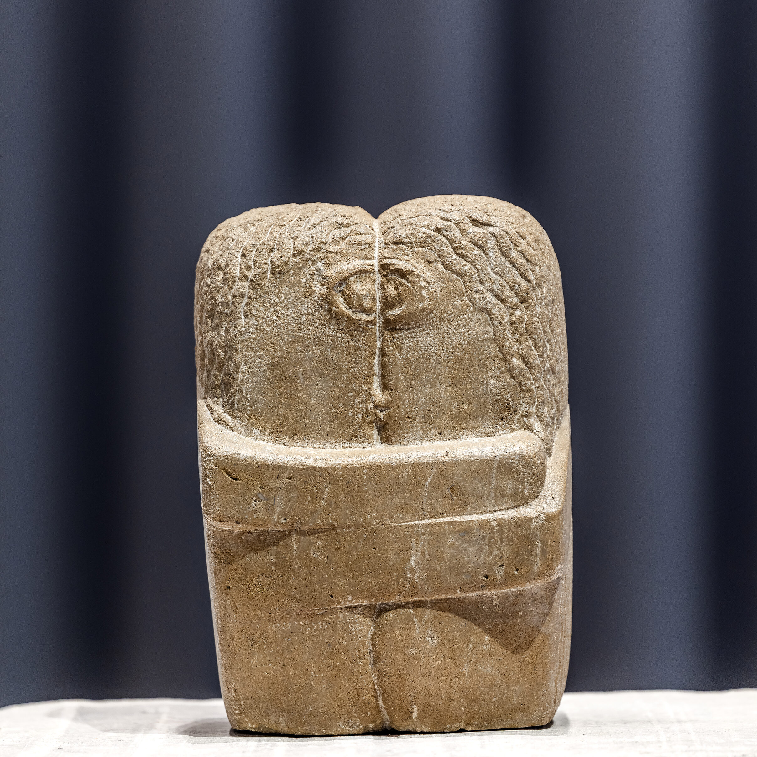 Brancusi, der moderne Bildhaue, der Kuss, Reduktion