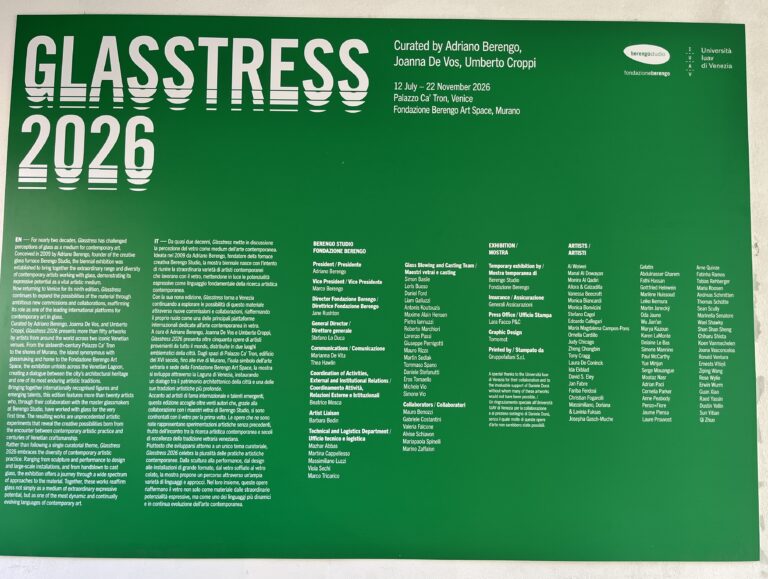 Glasstress 2026: Ein künstlerisches Staraufgebot bei Berengo, das keiner sieht | Was kann Kunst